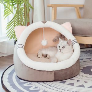 Furryhabit™ Velvet Winter Cat House