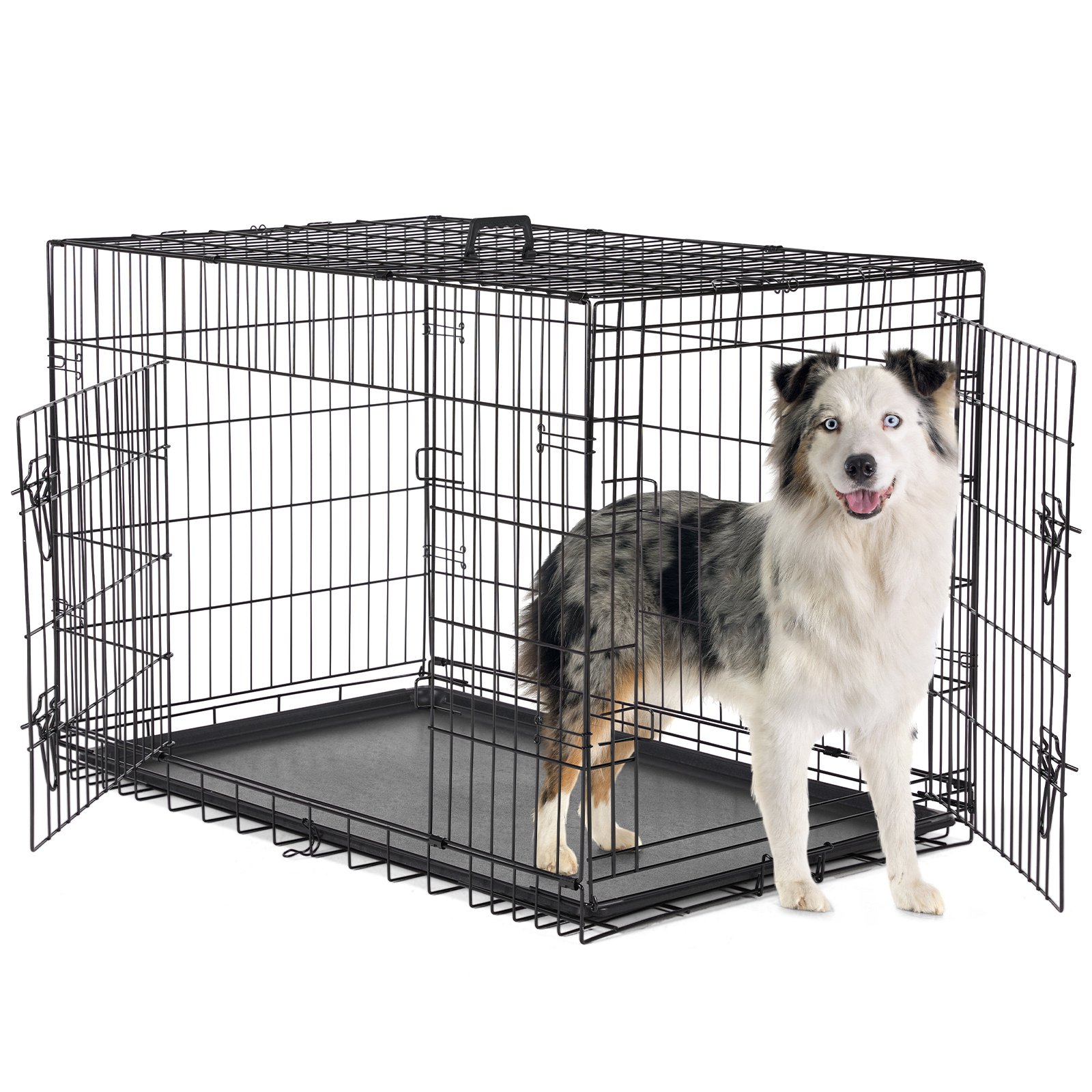 FurryHabit Double Door Dog Crate – Heavy-Duty Indoor Pet Cage for Small, Medium & Large Dogs - Image 8