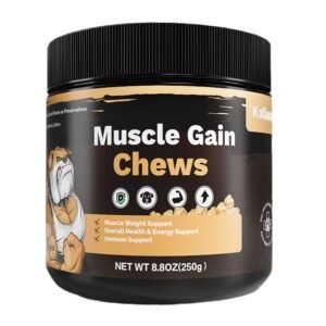 FurryHabit High Protein Muscle Gain Dog Chews – Premium Soft Muscle Support Supplement for All Breeds