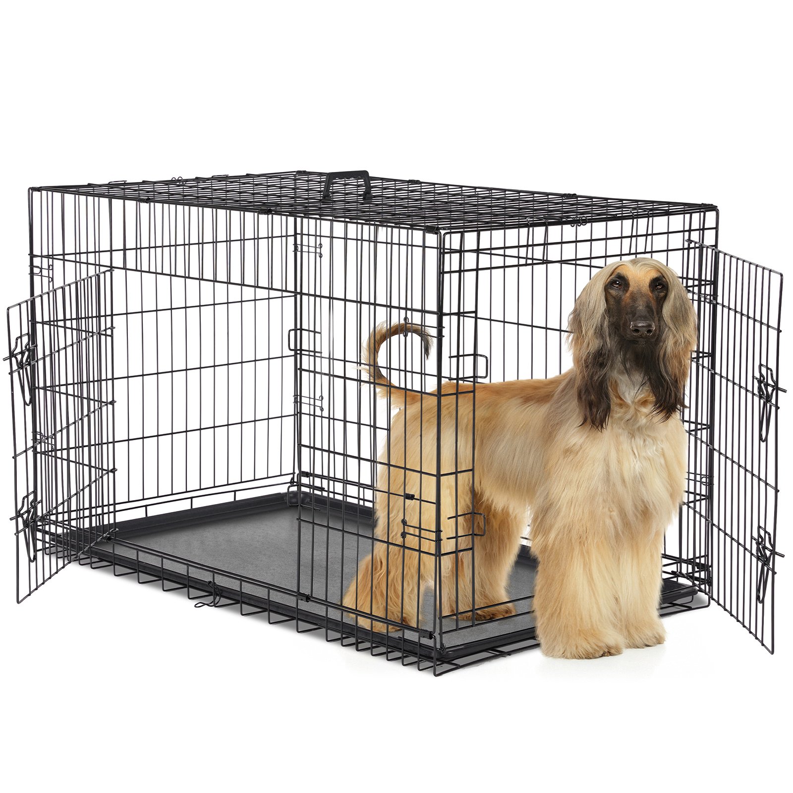 FurryHabit Double Door Dog Crate – Heavy-Duty Indoor Pet Cage for Small, Medium & Large Dogs - Image 3
