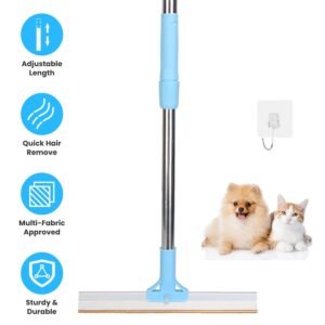 FurryHabit Pet Hair Removal Rake – Adjustable Telescopic Lint & Fur Remover for Carpets, Furniture & Clothing
