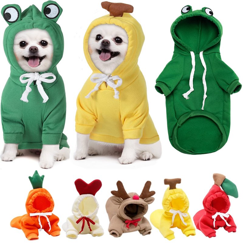 Furryhabit™ Fruit Fleece Hoodie for Small Dogs & Cats