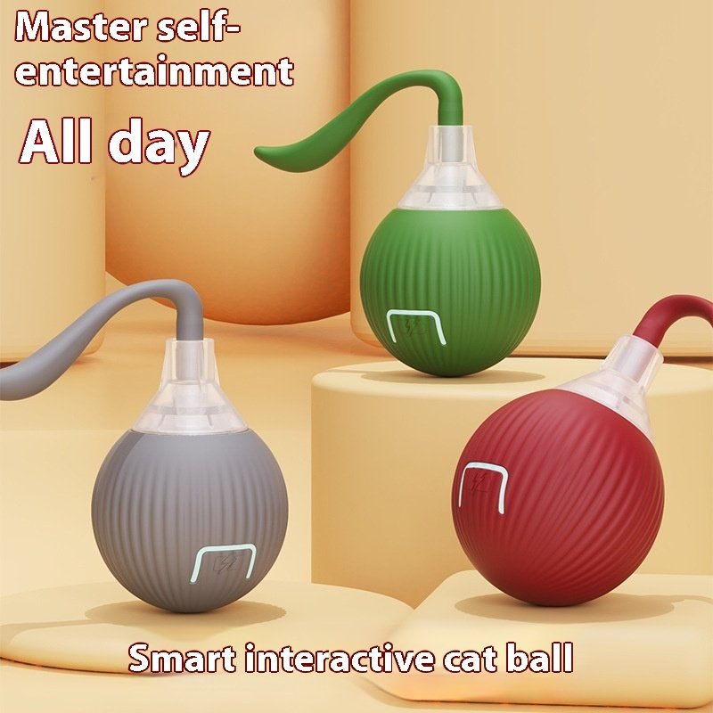 FurryHabit Interactive Rolling Cat Ball – Smart Automatic Motion Toy for Indoor Cats - Image 9